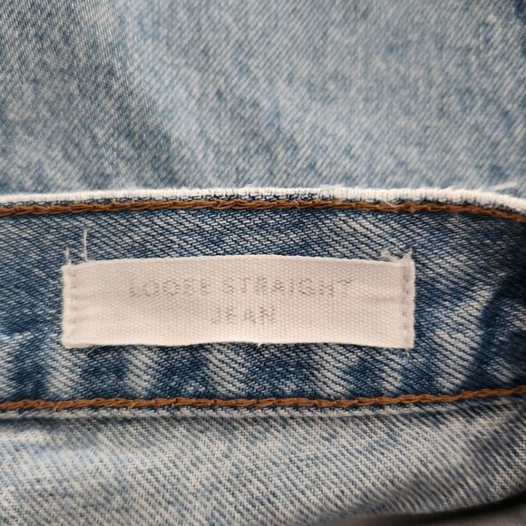 Cotton On Loose Straight Light Wash Denim Jeans Women's Size 6 - Picture 7 of 9